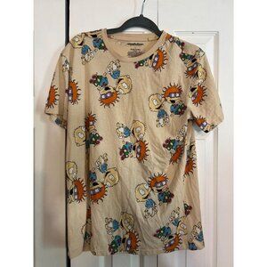 NICKELODEON RUGRATS MEN'S ALL OVERPRINT T-SHIRT SIZE-LARGE